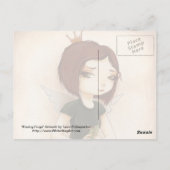 PRINCESS FROG fairy tale kiss Briefkaart (Achterkant)