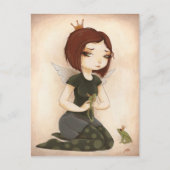PRINCESS FROG fairy tale kiss Briefkaart (Voorkant)