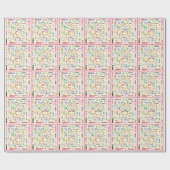 Princess Frog Fairy Tale Word Cloud Name Collage Cadeaupapier (Vlak)