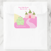 Princess Frog Fairytale SQUARE Favor Sticker (Tas)