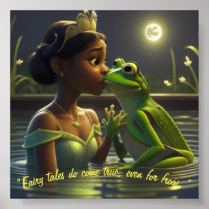 Princess & Frog Poster