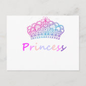 Princess (gekleurd) briefkaart (Voorkant)