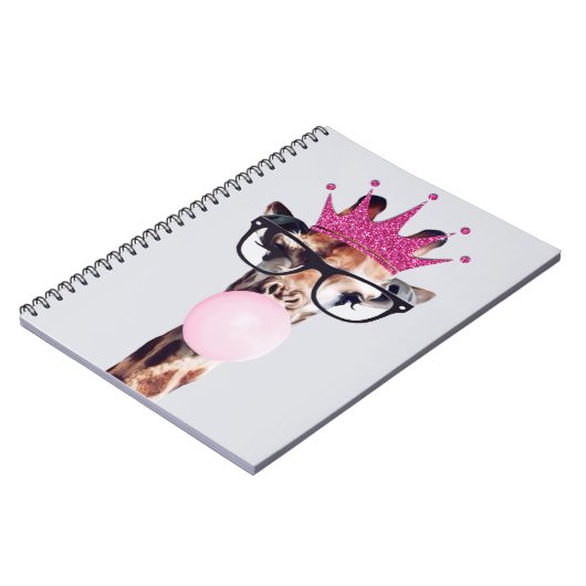 Princess Giraffe Bgloing Bubble gom Notitieboek (Linkerzijde)