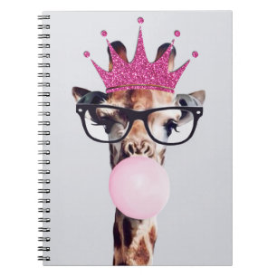 Princess Giraffe Bgloing Bubble gom Notitieboek