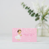 Princess Girl Baby shower Registry Insert Hearts Informatiekaartje (Staand voorkant)