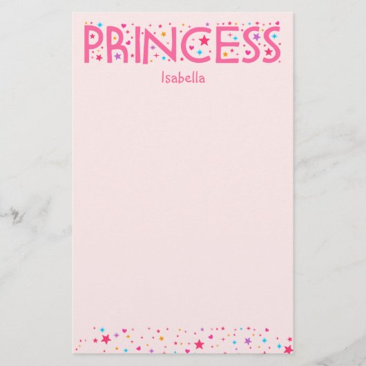 Princess Girl Briefpapier (Voorkant)