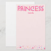 Princess Girl Briefpapier (Voorkant / Achterkant)