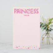 Princess Girl Briefpapier (Staand voorkant)
