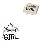 Princess Girl Rubber Stamp Rubberstempel (Gestempeld)