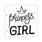 Princess Girl Rubber Stamp Rubberstempel (Afrduk)