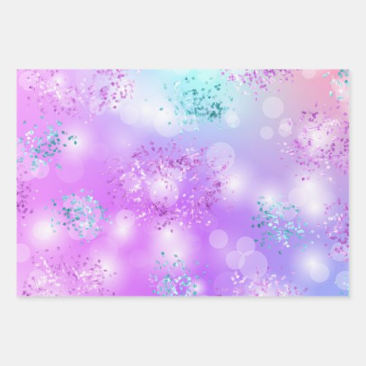 Princess Glitter Inpakpapier Vel (Voorkant)