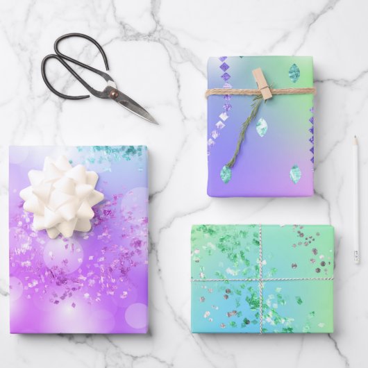 Princess Glitter Inpakpapier Vel (Voorkant)