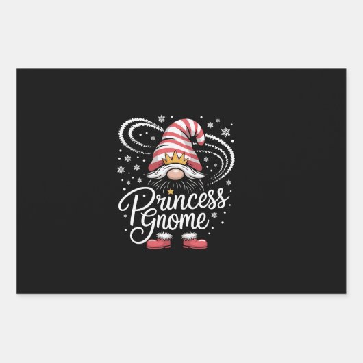 Princess Gnome bijpassende familie Gnomes Grappige Inpakpapier Vel (Voorkant)