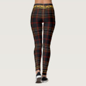 Princess Gold chain Black Pset Tartan Leggings (Achterkant)