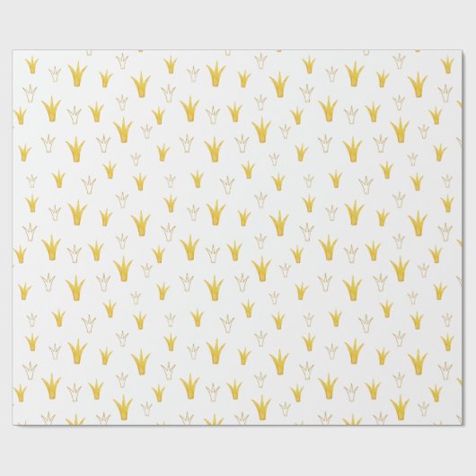 Princess Gold Crown Cadeaupapier (Vlak)
