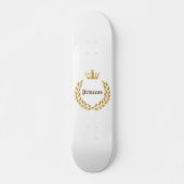 Princess Gold Crown Persoonlijk Skateboard (Voorkant)