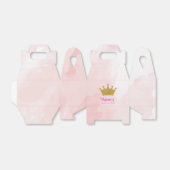Princess Gold Glitter Crown Baby shower Bedankdoosjes (Uitgevouwen)
