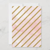 Princess Gold Glitter Crown Baby shower Kaart (Achterkant)