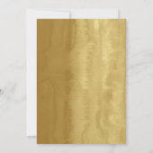 Princess Gold Glitter Tiara Quinceanera Kaart (Achterkant)