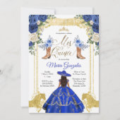 Princess Gold Navy Boots Charra 15th Anos 2 Kaart (Voorkant)