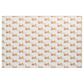 Princess Goldfish Girly Whimsy Waterverf Pattern Stof (Fat Quarter)