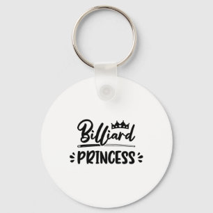 Princess Graphic Pool Billard Snooker Billard Cue Sleutelhanger