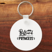 Princess Graphic Pool Billard Snooker Billard Cue Sleutelhanger (Voorkant)