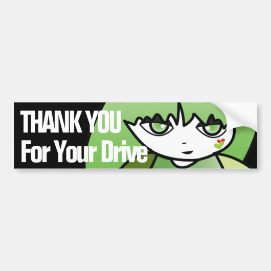 Princess Green Bumpersticker (Voorkant)
