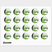 Princess Green Classic Round Sticker (Vel)