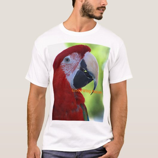 Princess Green Wing Macaw T-shirt (Voorkant)