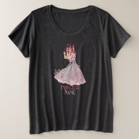 Princess Grote Maat T-shirt (Design voorkant)