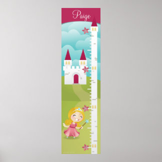 Princess Growth Chart Poster