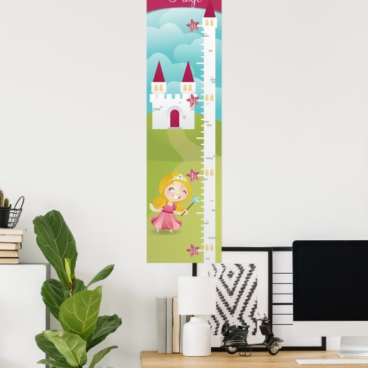 Princess Growth Chart Poster (Thuiskantoor)