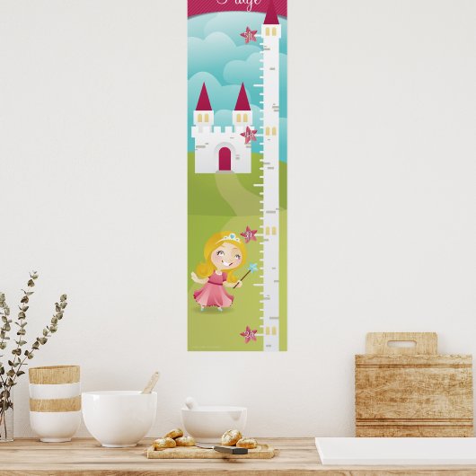 Princess Growth Chart Poster (Keuken)