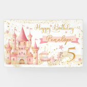 Princess Happy Birthday Banner (Horizontaal)