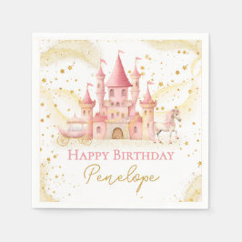 Princess Happy Birthday Paper Napkin Servet