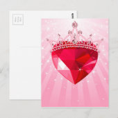 Princess hart briefkaart (Voorkant / Achterkant)