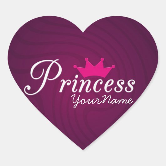 Princess hart Stickers (Voorkant)