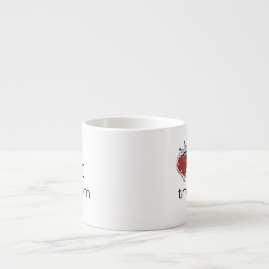 Princess Heart 1e keer mam Gifts Espresso Kop (Voorkant)