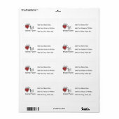 Princess Heart 1e keer mam Gifts Etiket (Full Sheet)