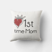 Princess Heart 1e keer mam Gifts Kussen (Achterkant)