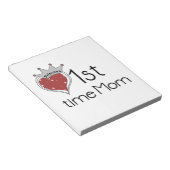 Princess Heart 1e keer mam Gifts Notitieblok (Schuin)