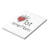 Princess Heart 1e keer mam Gifts Notitieblok (Linkerzijde)