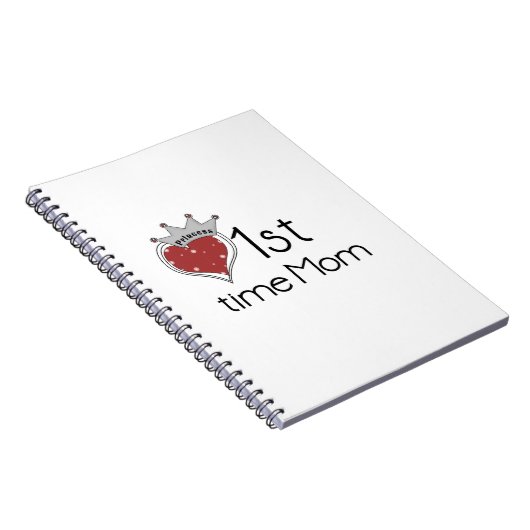 Princess Heart 1e keer mam Gifts Notitieboek (Rechterzijde)