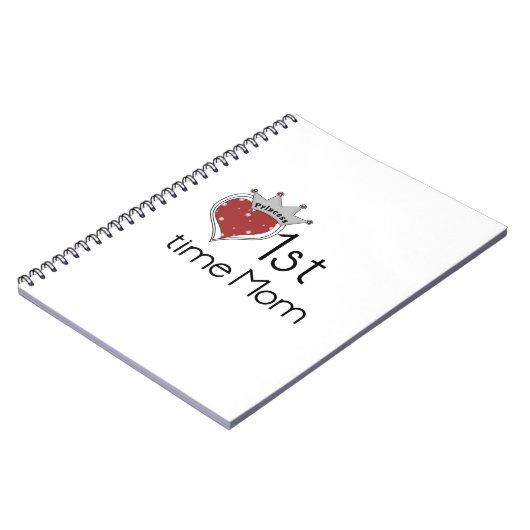 Princess Heart 1e keer mam Gifts Notitieboek (Linkerzijde)