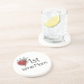 Princess Heart 1e keer mam Gifts Zandsteen Onderzetter (Zijkant)