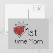 Princess Heart, eerste keer, mama-overhemden en ca Briefkaart (Voorkant / Achterkant)