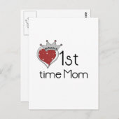 Princess Heart, eerste keer, mama-overhemden en ca Briefkaart (Voorkant / Achterkant)