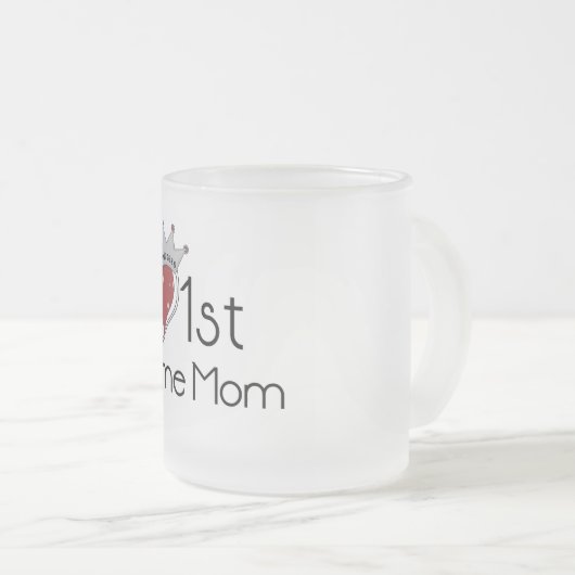 Princess Heart, eerste keer, mama-overhemden en ca Matglas Koffiemok (Voorkant rechts)