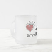 Princess Heart, eerste keer, mama-overhemden en ca Matglas Koffiemok (Voorkant links)